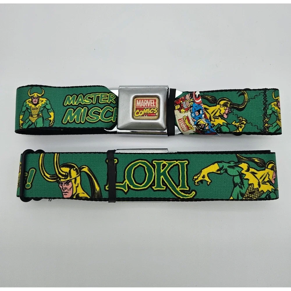 Marvel Loki Master of Mischief Green Buckle Down Car Seat‎ Buckle Belt